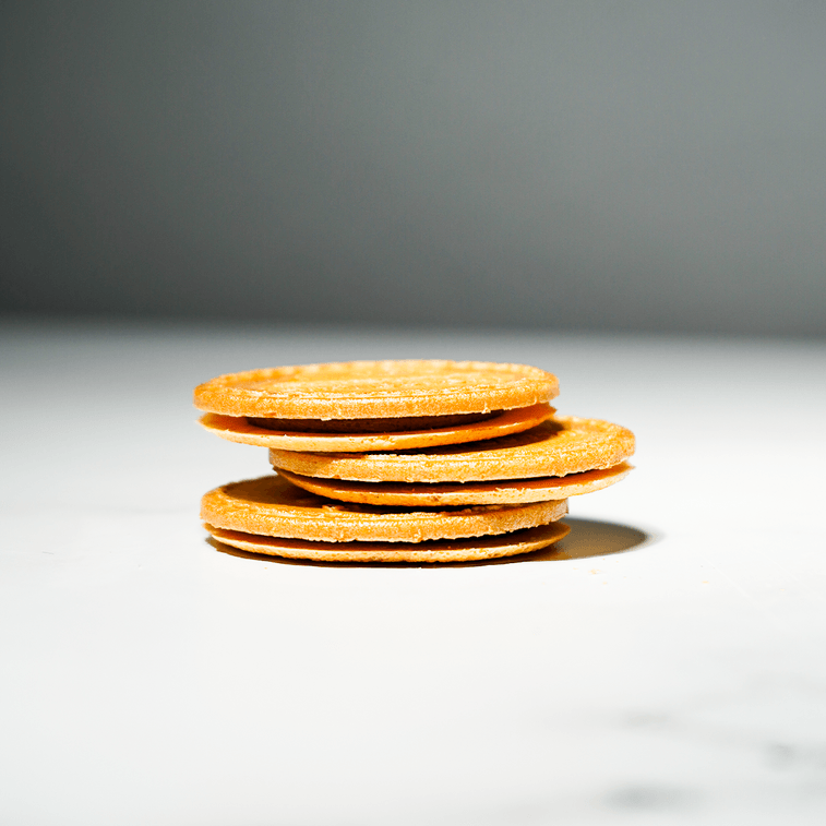 Whipped Chocolate Sandwiched with Cookie