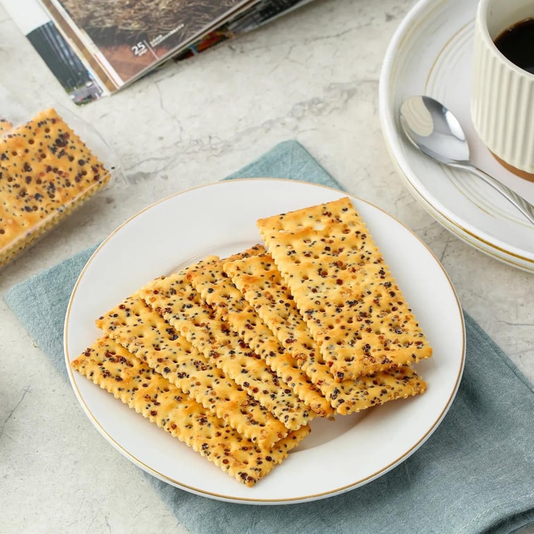 Chia Seed Tri-color Quinoa Soda Biscuits